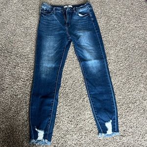 Women’s Kancan Raw Hem Skinny Jeans